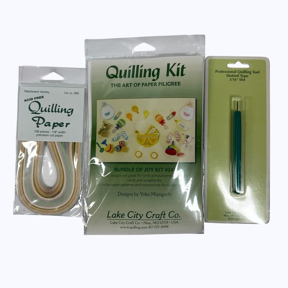 Lake City Craft Co Other - Quilling Lake City Craft Bundle‎ of Joy Kit #247 | Paper Pack | 3/16" Slot Tool